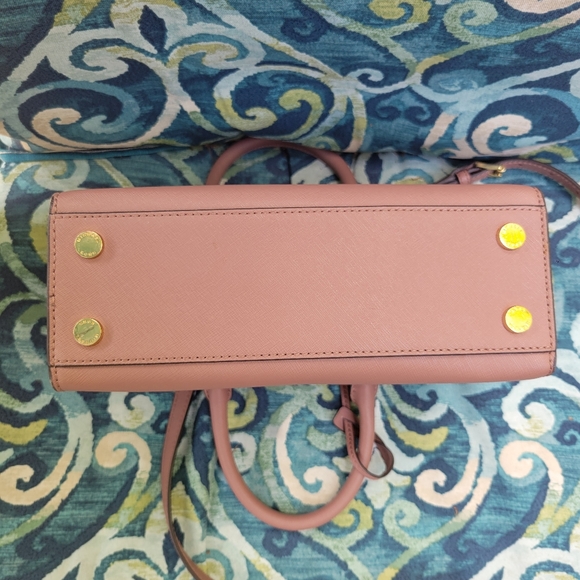 Michael Kors East-West Saffiano Satchel Dusty Rose 10"width 7 1/2 High - Picture 4 of 14